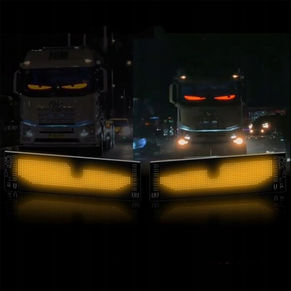 2X LAMPA LED DIABELSKIE OCZY PASEK 59CM DO AUTA MOTOCYKLA TIR
